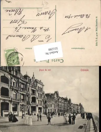 551290,Belgium Ostende Digue de mer
