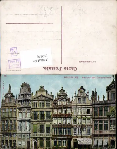 552146,Belgium Brüssel Bruxelles Maisons des Corporations
