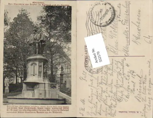 552170,Belgium Brüssel Bruxelles Standbild Grafen de Egmond Statue
