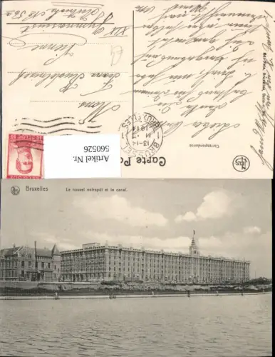 560526,Belgium Bruxelles Brüssel Le nouvel entrepot et le canal