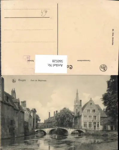 560528,Belgium Bruges Brügge Pont du Beguinage Brücke