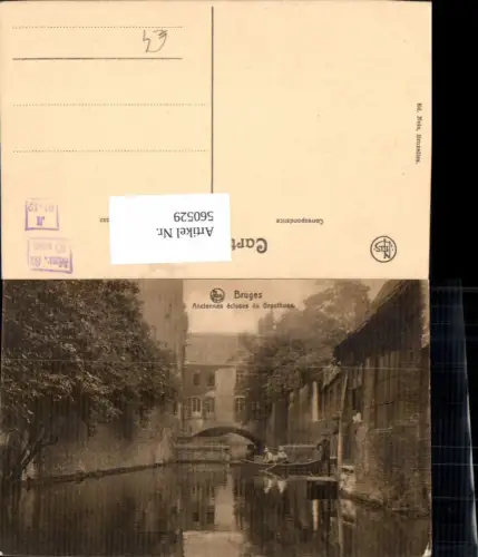 560529,Belgium Bruges Brügge Anciennes ecluses du Gruuthuse Boot