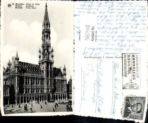 560548,Belgium Bruxelles Brüssel Hotel de Ville Town Hall