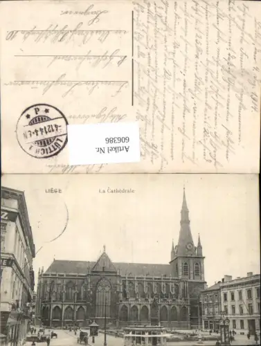 606386,Liege Lüttich La Cathedrale Kathedrale