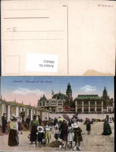 606453,Ostende Kursaal et les Bains Strand Strandleben Belgium