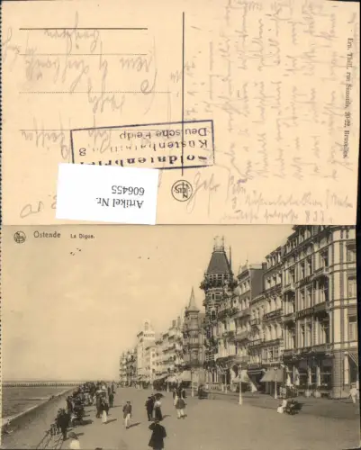 606455,Ostende La Digue Promenade Strand Belgium