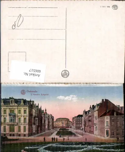 606517,Ostende L Avenue Leopold Belgium