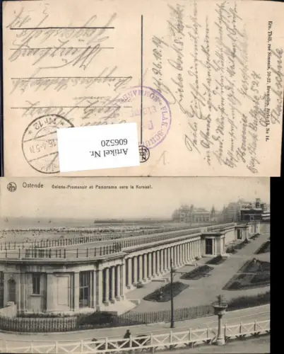 606520,Ostende Galerie-Promenoir et Panorama vers le Kursaal Belgium