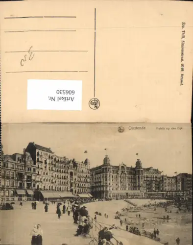 606530,Ostende Hotels op den Dijk Strand Strandleben Belgium