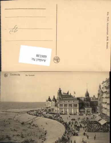 606538,Ostende De Kursaal Strand Strandleben Belgium