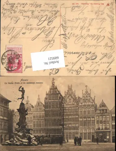 609521,Anvers Antwerpen Flandern La Statue Brabo pub Dr. Trenkler Ant. 169