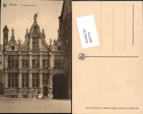 609773,Brugge Bruges Brügge La Justice paix