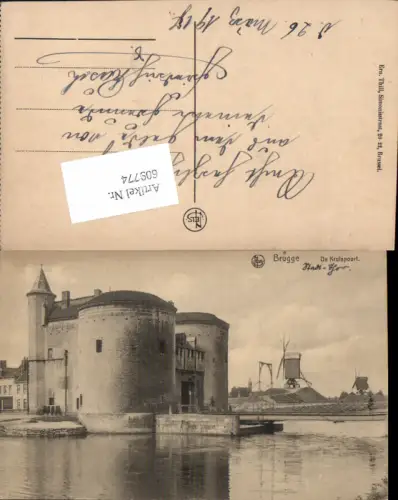 609774,Brugge Bruges Brügge Kruispoort Hafen
