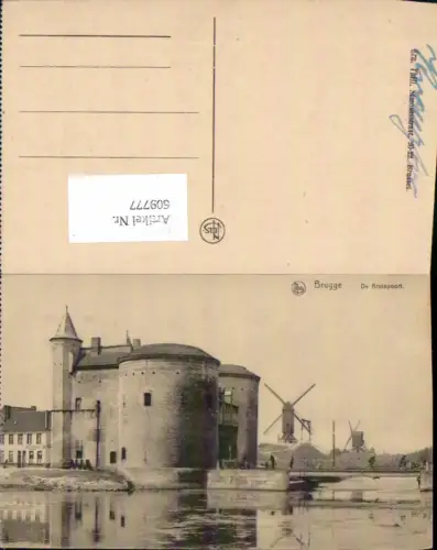 609777,Brugge Bruges Brügge Kriuspoort Windmühle