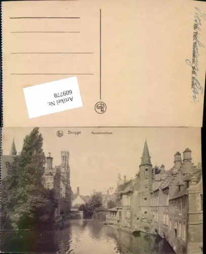 609778,Brugge Bruges Brügge Rozenhoedkaal