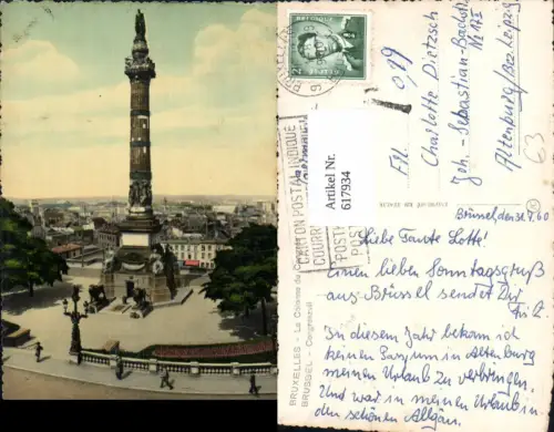 617934,Bruxelles Brüssel La Colonne du Congres Congreszuil Belgium