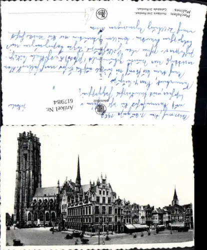617984,Foto Ak Mechelen Malines Hoofdkerk Sint-Rombout Cathedrale St Rombaut Belgium