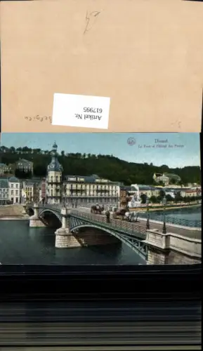 617995,Dinant Le Pont et l Hotel des Postes Brücke Belgium