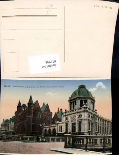 617996,Gent Gant Nationalbank u. Schloss des Ritters Gerhard d. Teufel Belgium