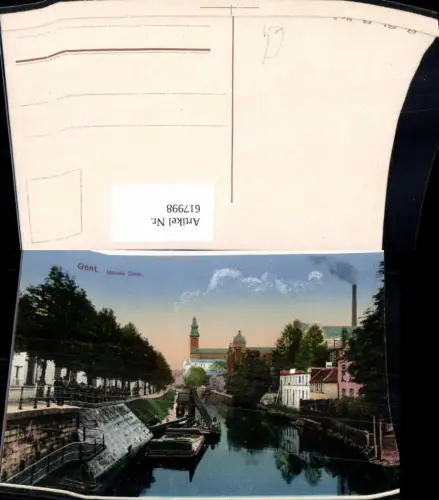 617998,Gent Gand Mönch Quai Belgium