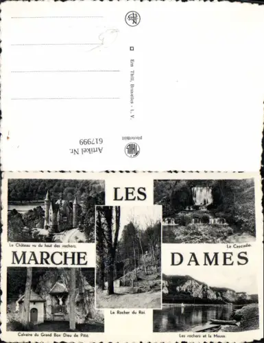 617999,Mehrbild Ak Marche-les-Dames La Cascade Le Chateau Belgium