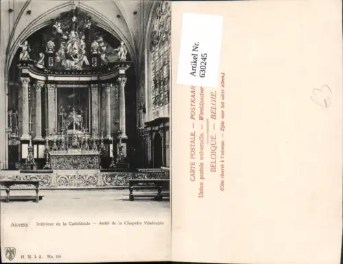 630245,Anvers Antwerpen Interieur de la Cathedrale Innenansicht Kathedrale Belgium