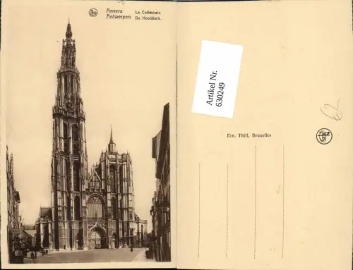 630249,Anvers Antwerpen La Cathedrale De Hoofdkerk Belgium