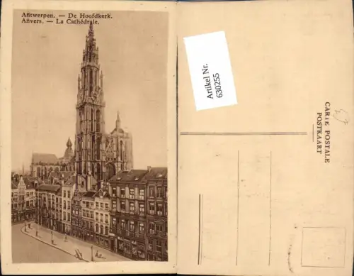 630255,Anvers Antwerpen De Hoofdkerk La Cathedrale Belgium