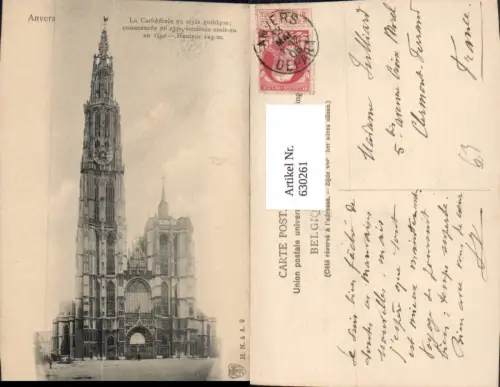 630261,Anvers Antwerpen La Cathedrale Kathedrale Belgium