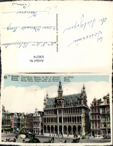 630274,Bruxelles Brüssel Grand Place Grote Markt Belgium