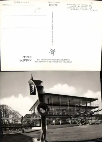 636340,Foto Ak Brüssel Bruxelles Exposition Universelle 1958 Pavillon Deutschland Belgium