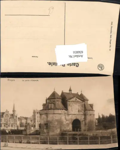 656831,Bruges La porte d Ostende Brügge Belgium