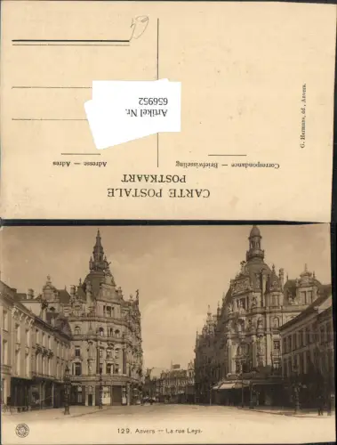 656952,Anvers La rue Leys Antwerpen Belgium