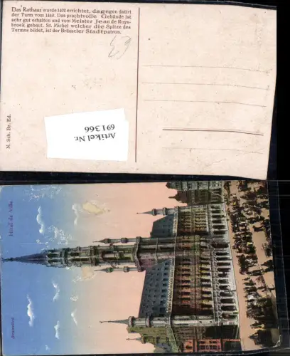 691366 Belgium Brüssel Bruxelles Hotel de ville
