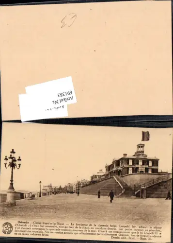 691383 Belgium Ostende Chalet Royal et la Digue