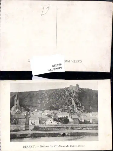 691388 Belgium Dinant Ruines du Chateau Creve Coeur