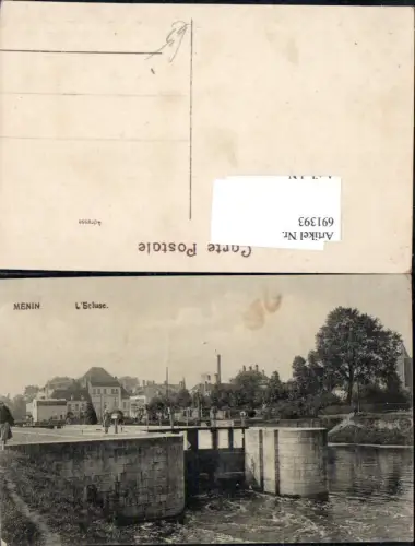 691393 Belgium Menin Ecluse Wehr