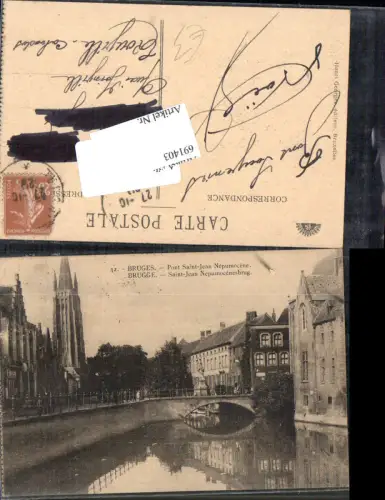 691403 Belgium Bruges Brugge Saint Jean Brücke