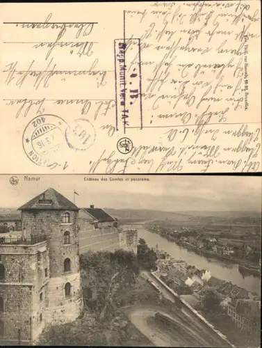 703174 Belgium Namur Chateau des Comtes Feldpost