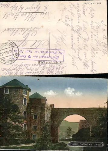 703179 Belgium Namur Chateau des Comtes Feldpost Otterstadt