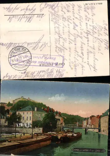 703181 Belgium Namur La Sambre et da Citdelle Feldpost Otterstadt