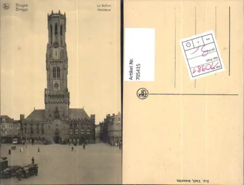 705415 Bruges Brugge Le Beffroi Halletoren Brügge