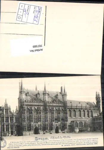707389 Bruges Brugge Hotes de Ville