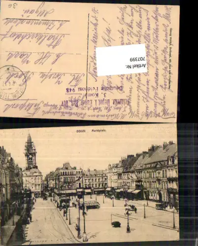 707399 Douai Marktplatz Deutsche Feldpost Thalkirchdorf Immenstadt