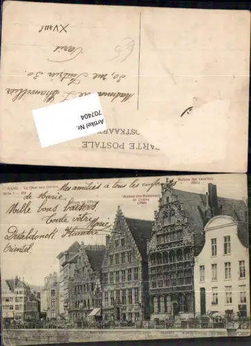 707404 Gand Gent Le Quai aux Herbes