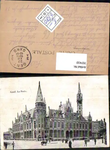 707410 Gand Gent La Poste K.D. Feldpost Ansbach