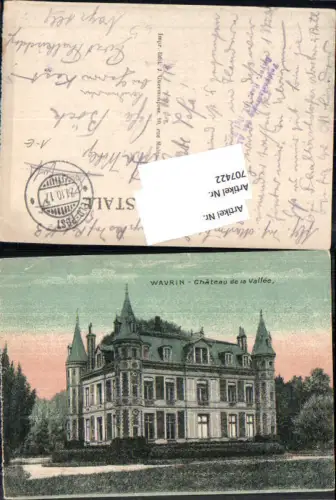 707422 Wavrin Chateau de la Vallee Feldpost Thalkirchdorf Immenstadt