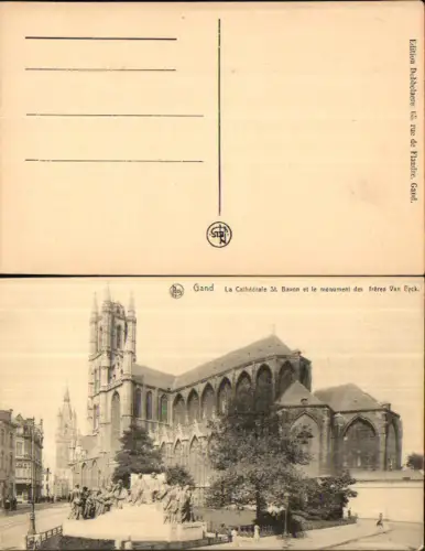 707469 Belgium Gand Gent St. Bavon Monument Jean Van Eyck