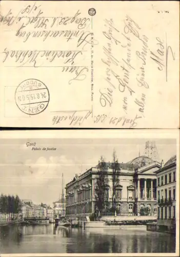 Gand Gent Palais Justice Feldpost Untersachsenberg Berg Klingenthal Sachsenberg