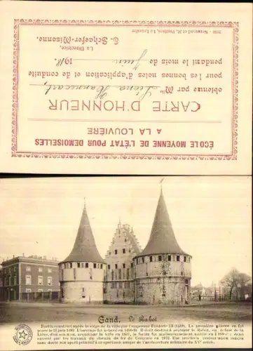 707496 Belgium Gand Gent Le Rabot Geschäftspostkarte La Louviere